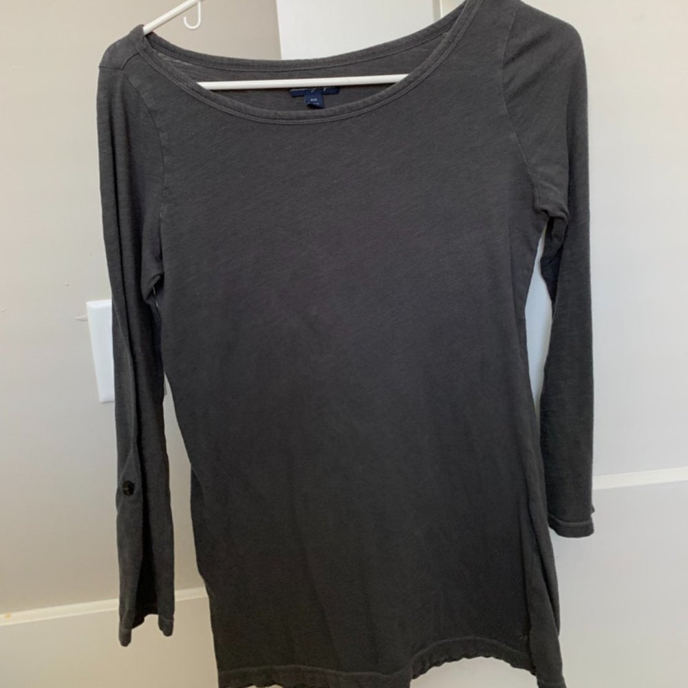 Fitted long sleeve cotton shirt